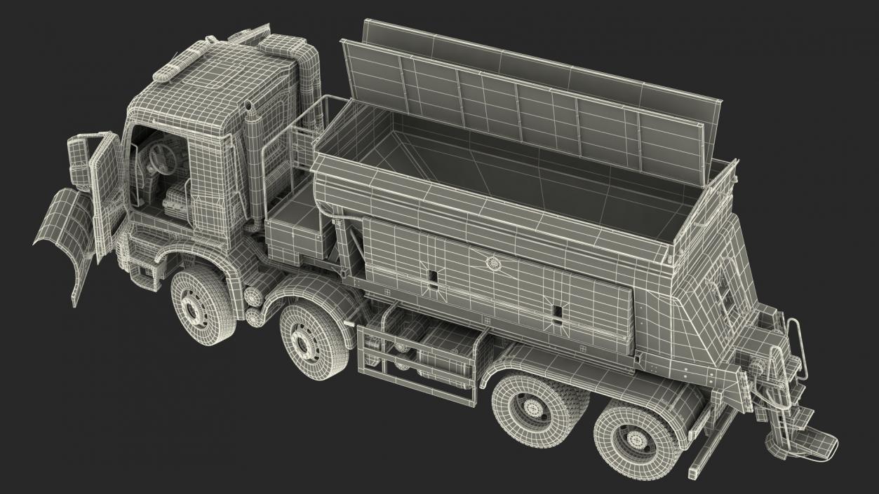 3D model Gritter Truck Rigged