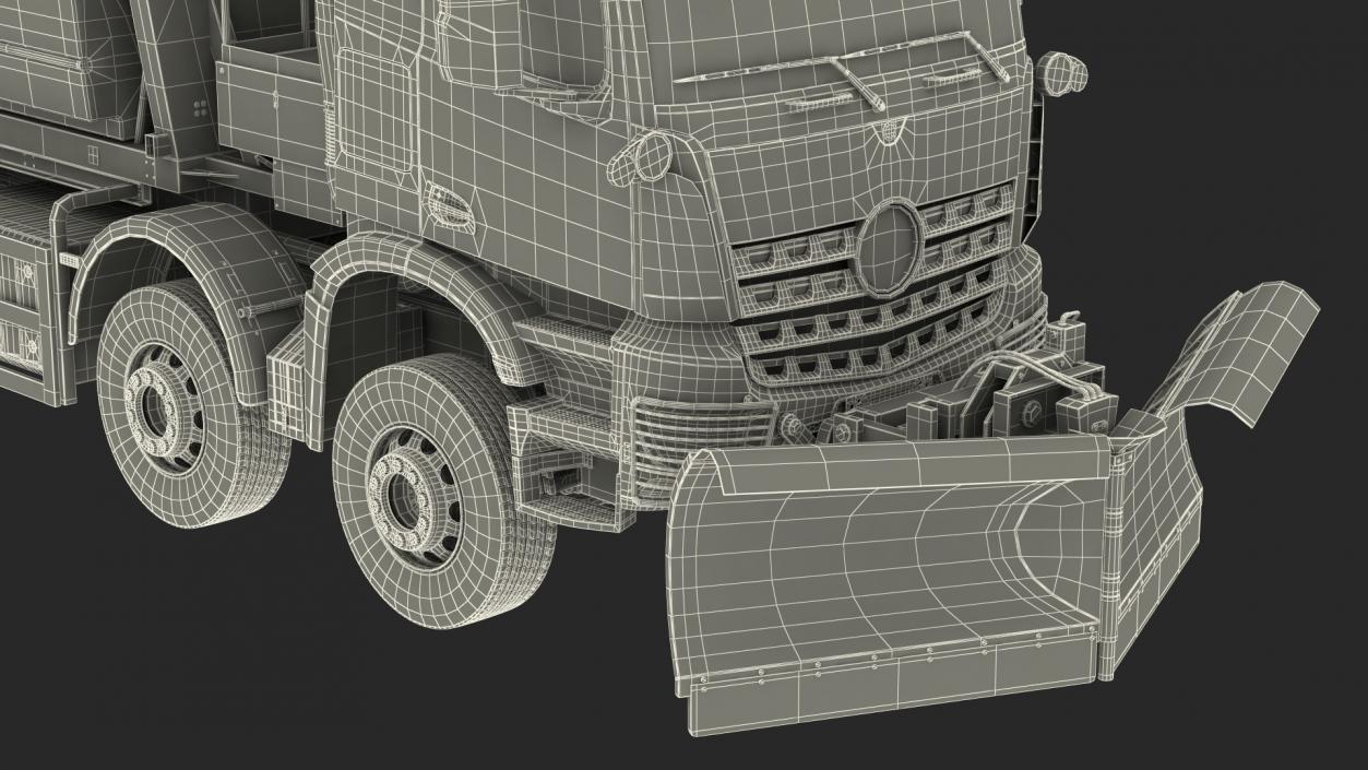 3D model Gritter Truck Rigged