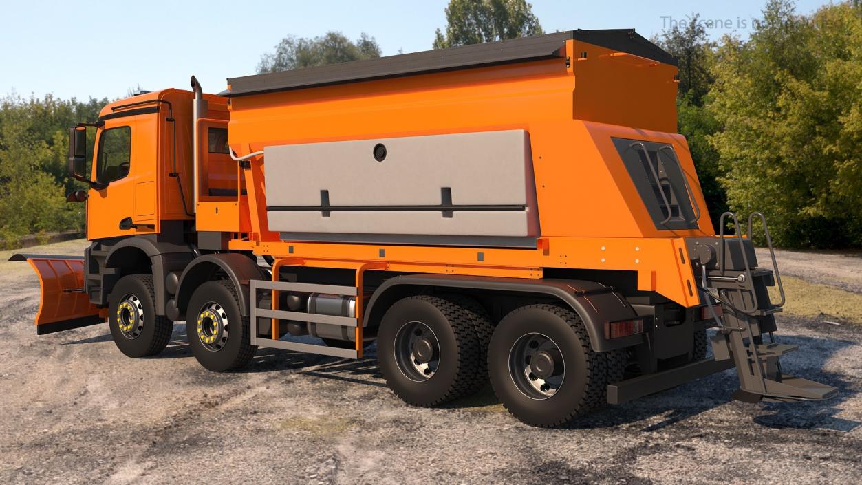 3D model Gritter Truck Rigged