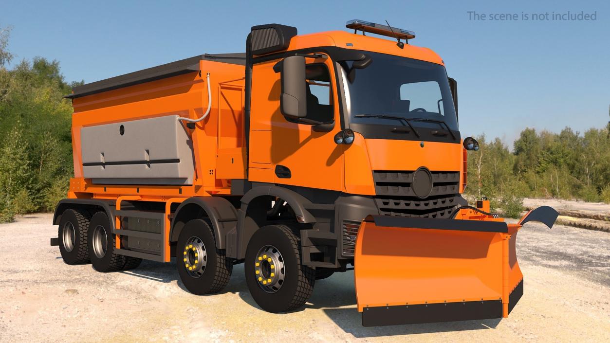 3D model Gritter Truck Rigged