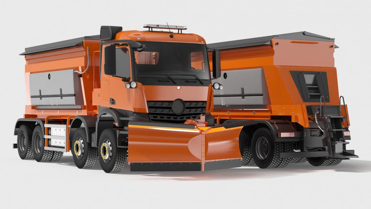 3D model Gritter Truck Rigged