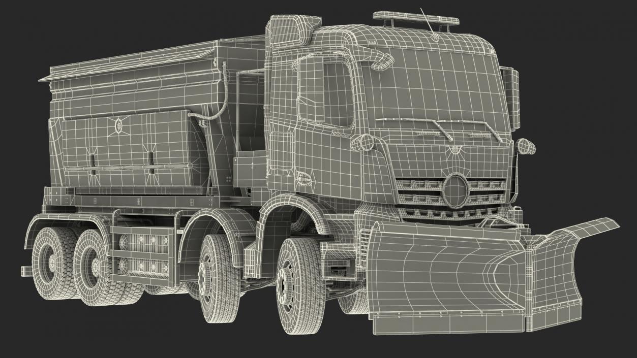 3D model Gritter Truck Rigged