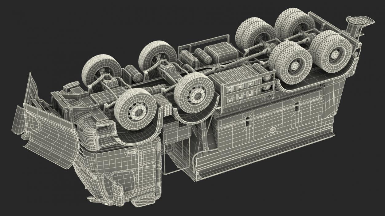 3D model Gritter Truck Rigged