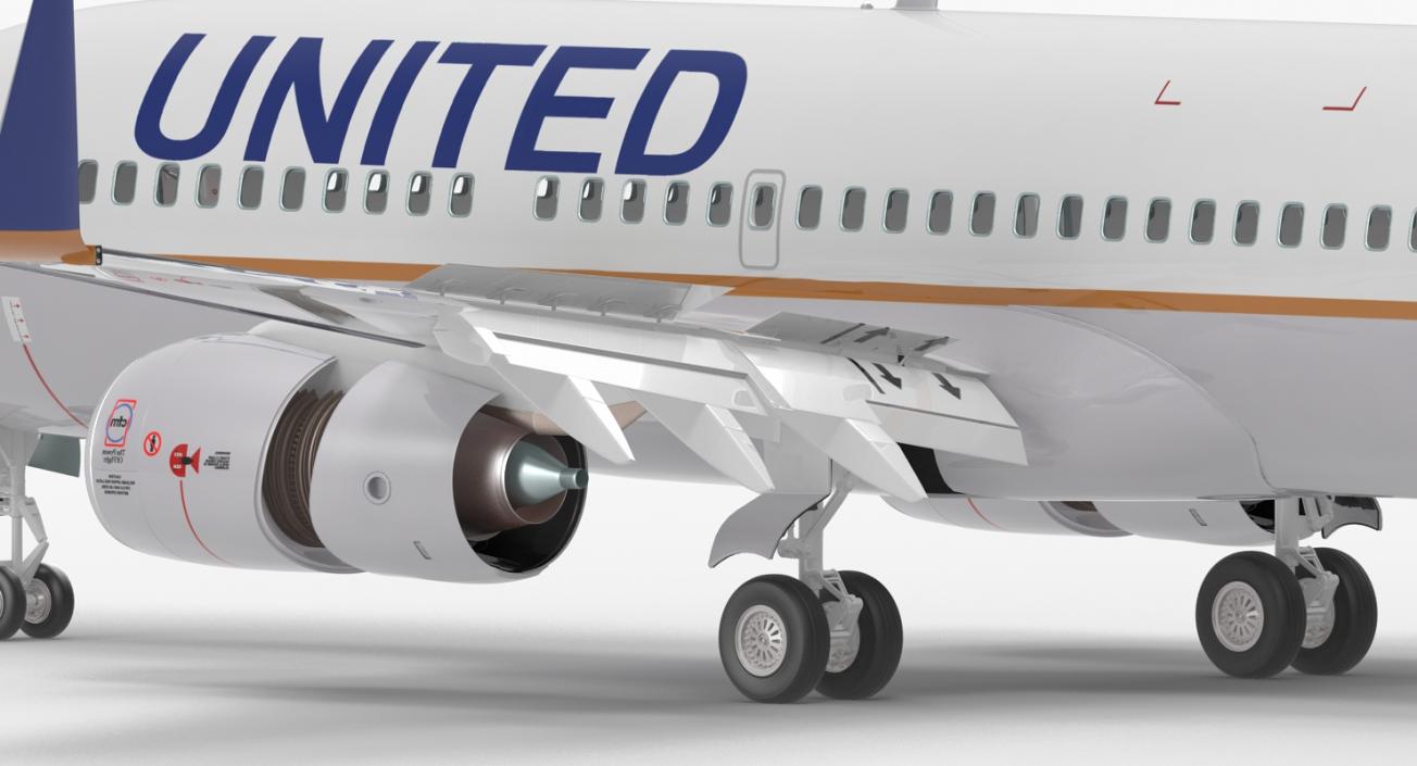 3D model Boeing 737-700 United Airlines