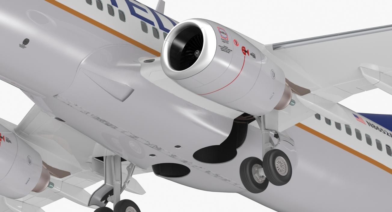 3D model Boeing 737-700 United Airlines