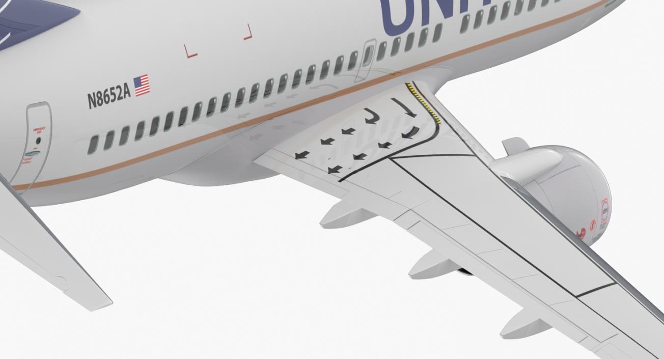 3D model Boeing 737-700 United Airlines