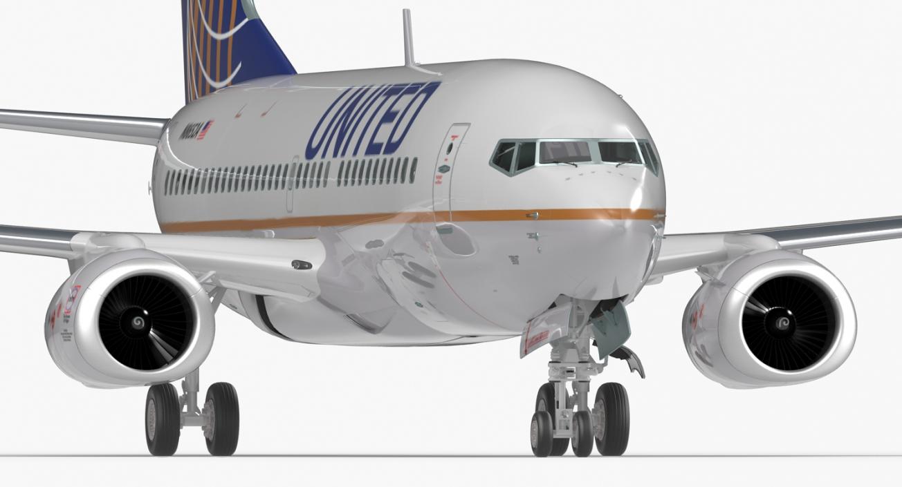 3D model Boeing 737-700 United Airlines