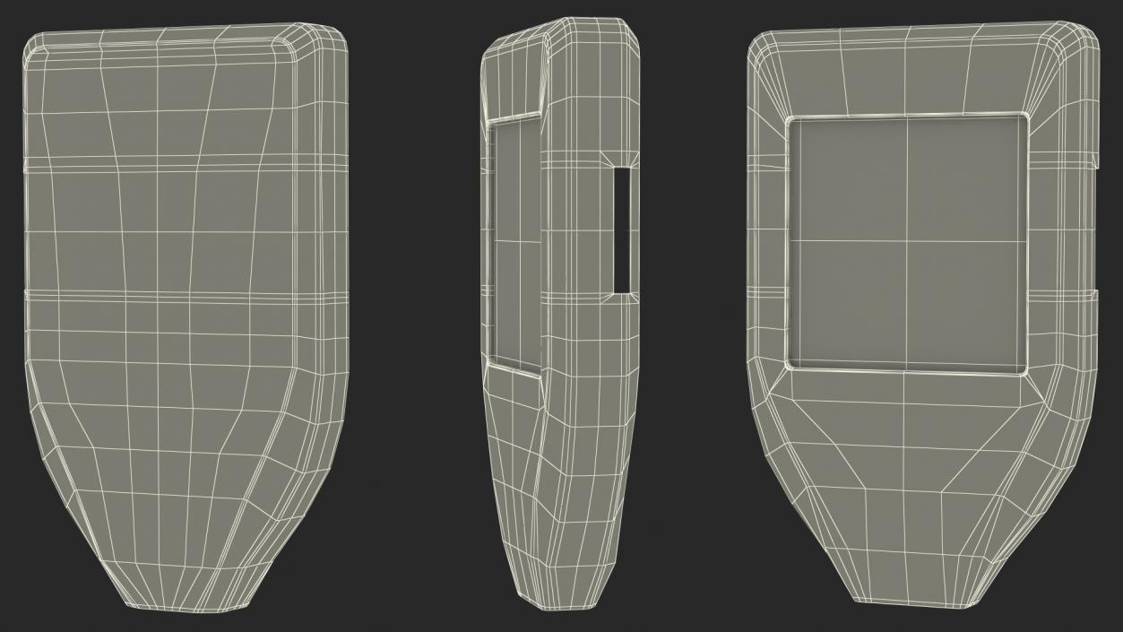 3D Trezor Cryptocurrency Wallet model