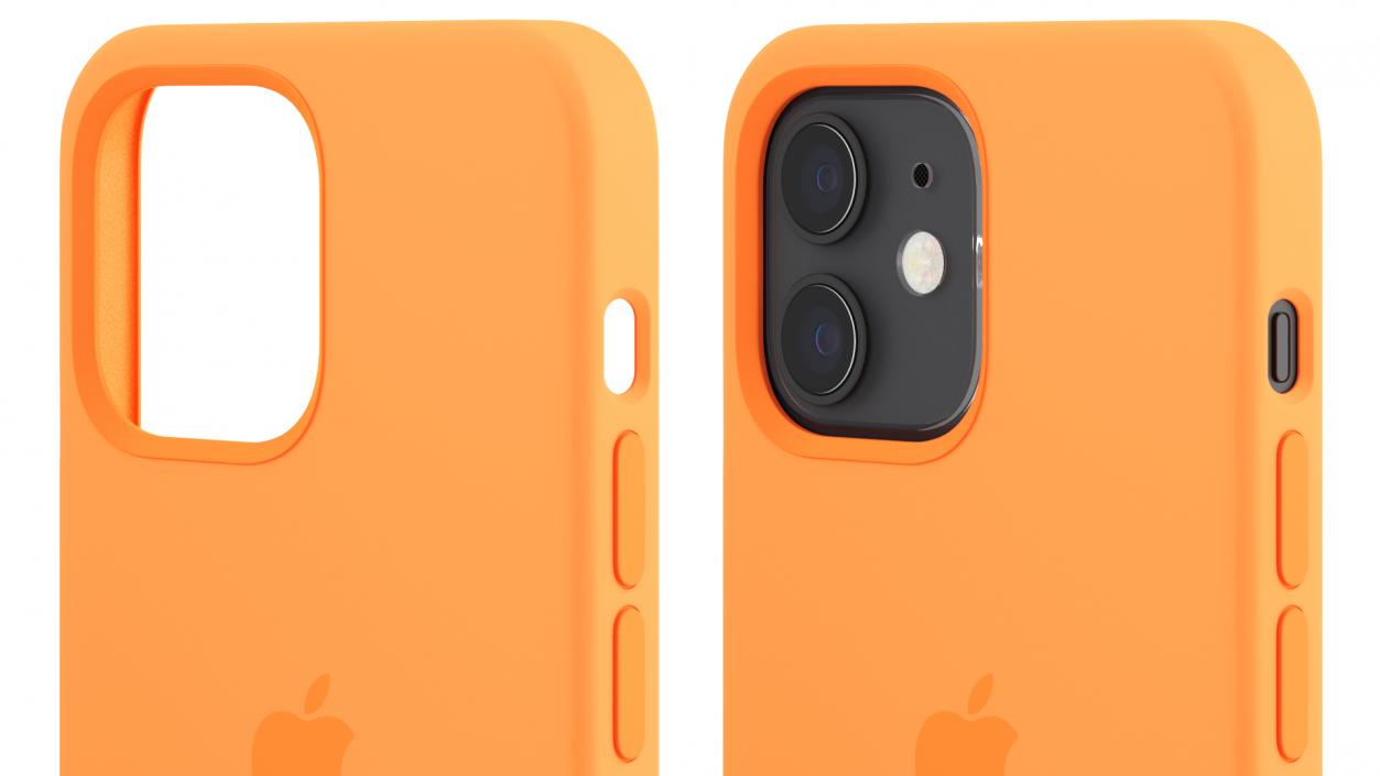 iPhone 12 mini Silicone Case with MagSafe Kumquat 3D model