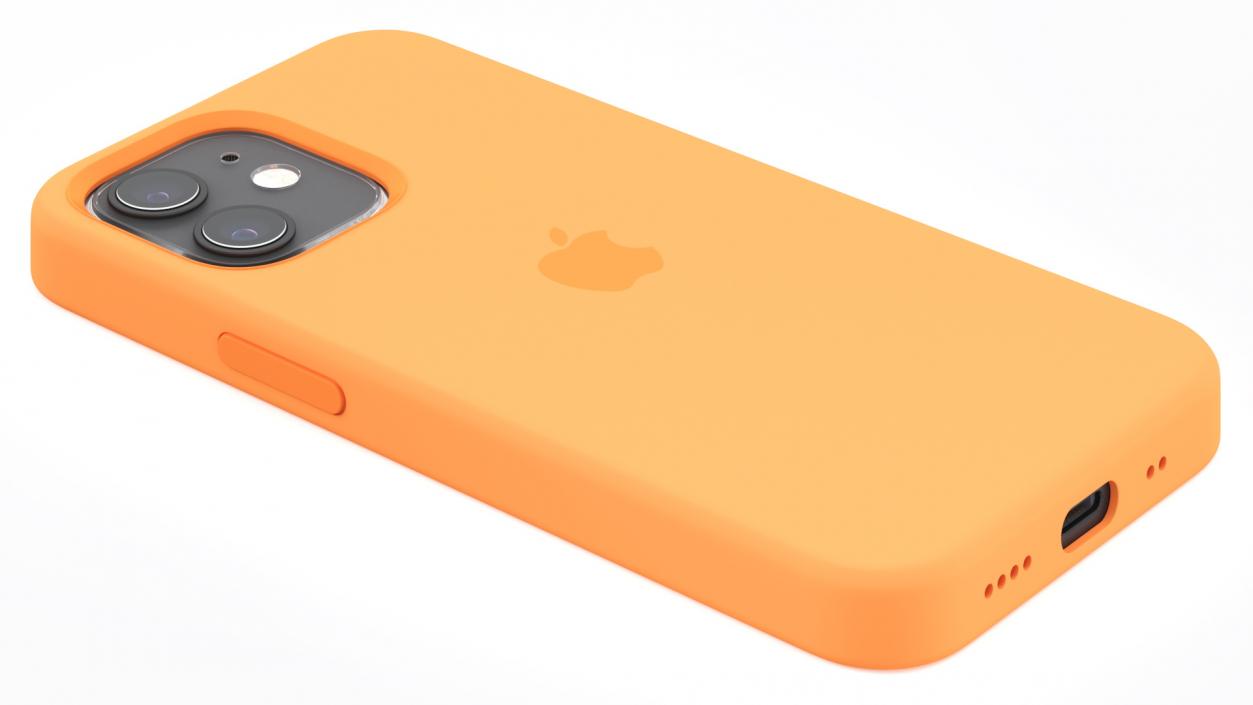 iPhone 12 mini Silicone Case with MagSafe Kumquat 3D model