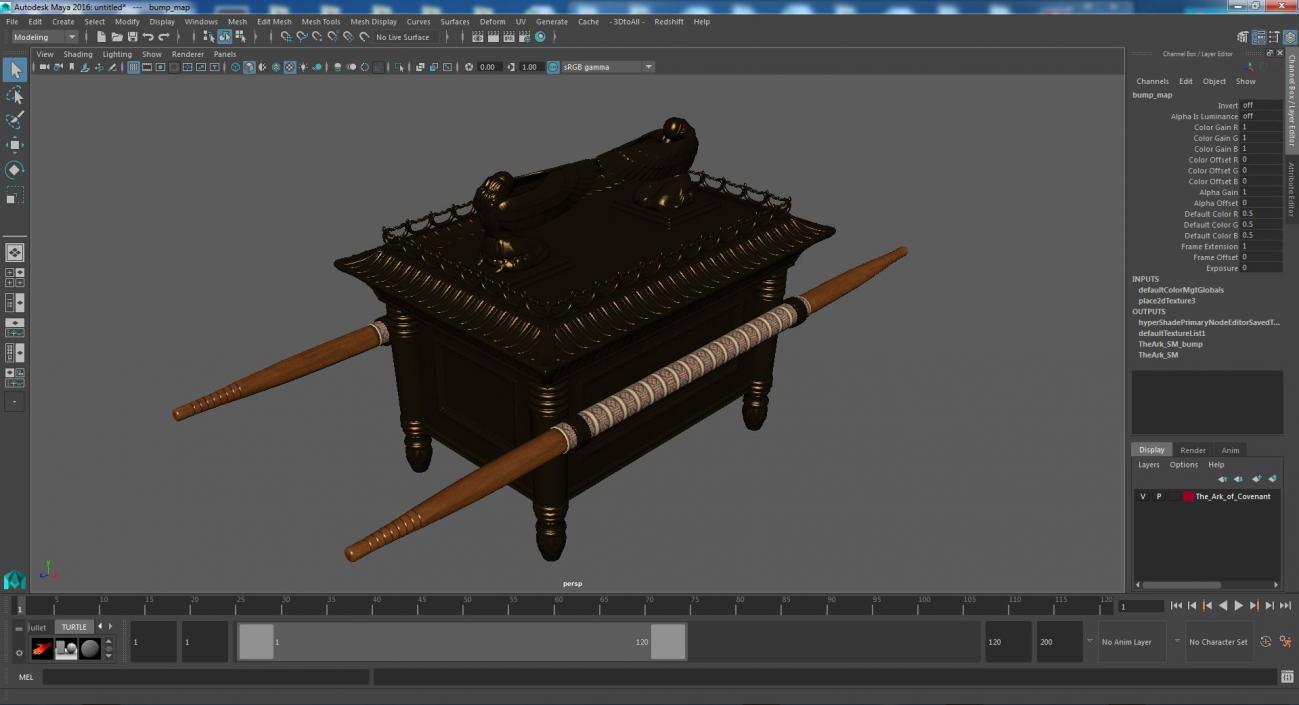 3D model Ark of Covenant