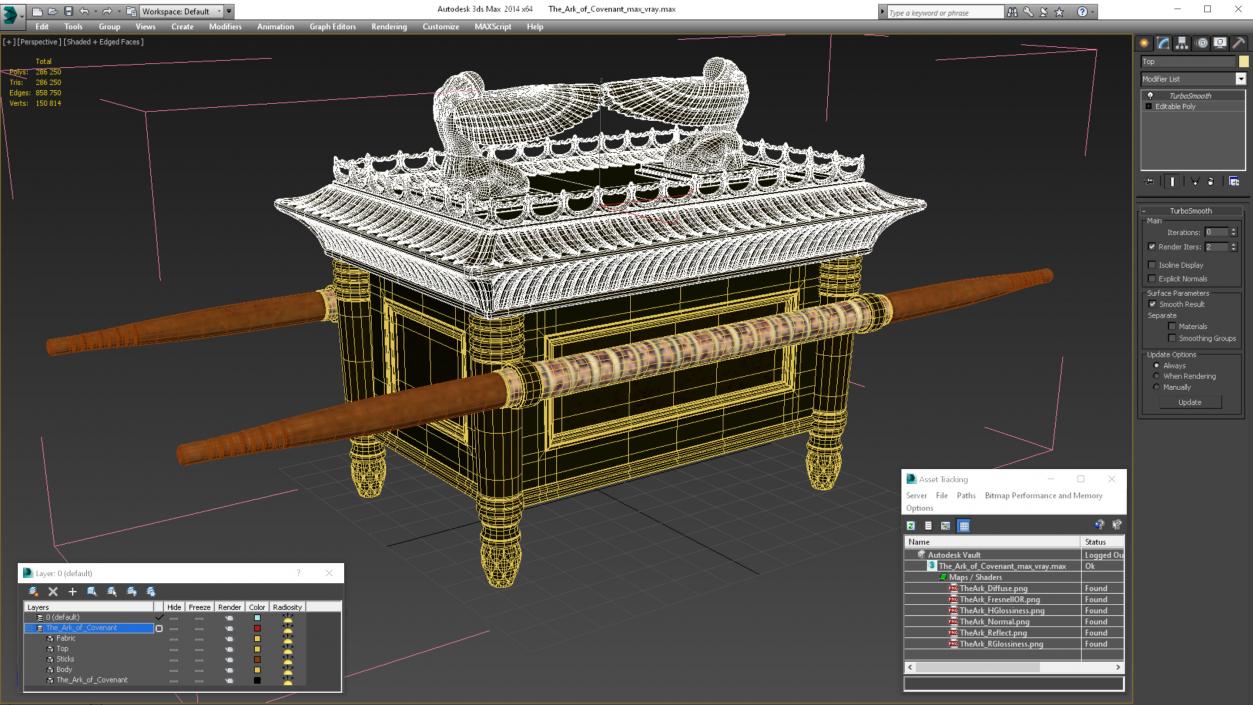 3D model Ark of Covenant