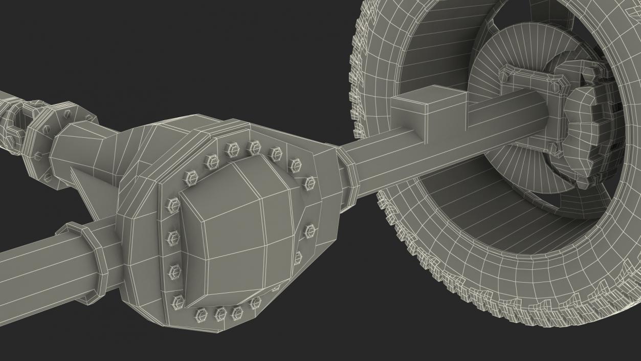 3D 4x4 Chassis Rigged model