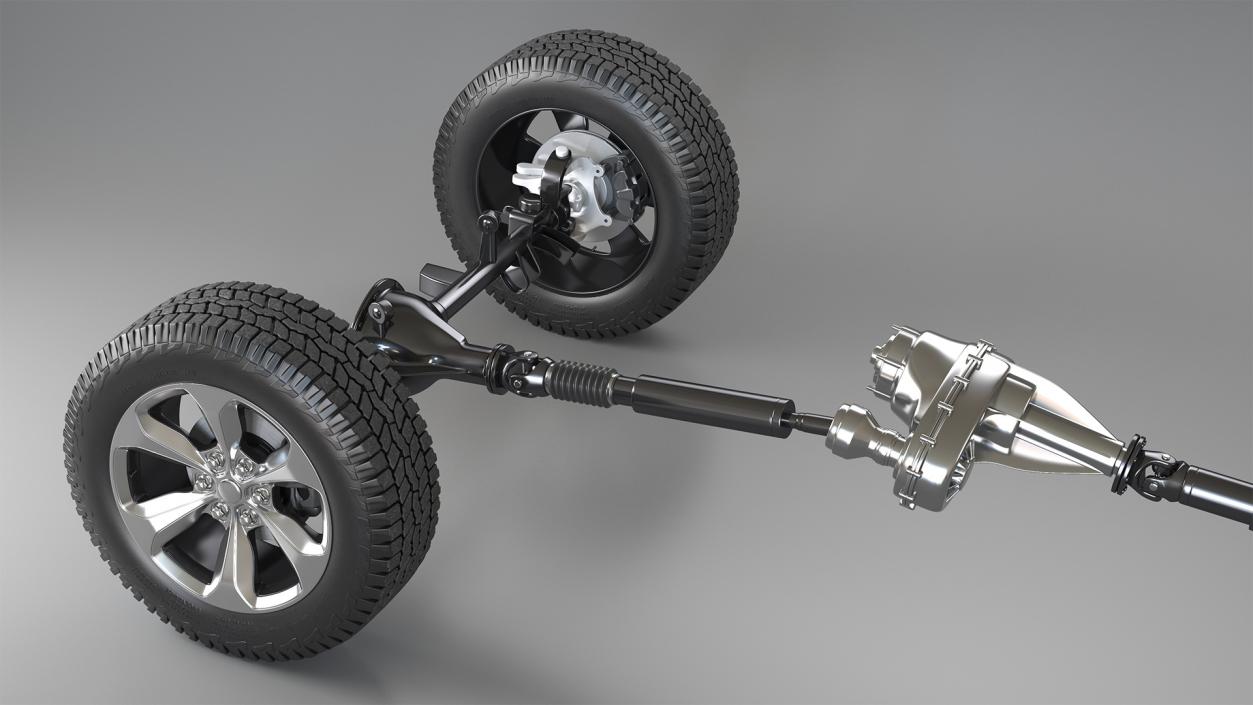 3D 4x4 Chassis Rigged model