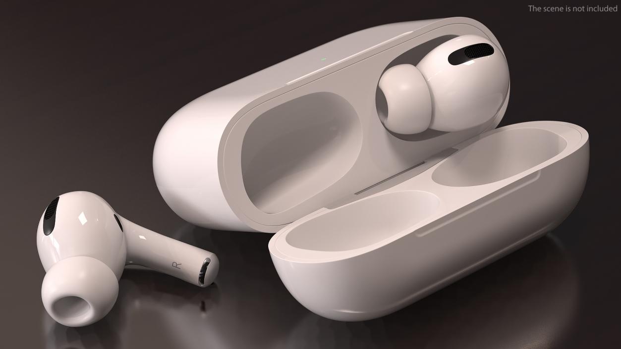 3D model Apple AirPods Pro with Wireless Charging Case