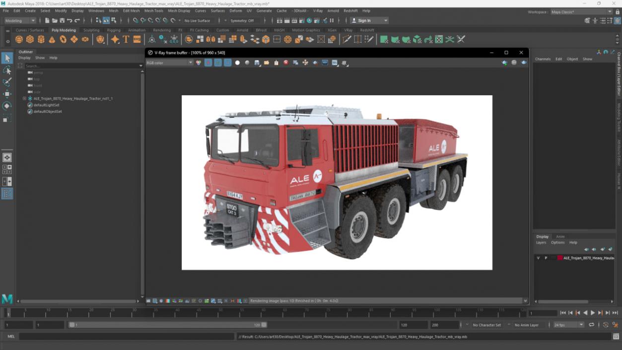 ALE Trojan 8870 Heavy Haulage Tractor 3D