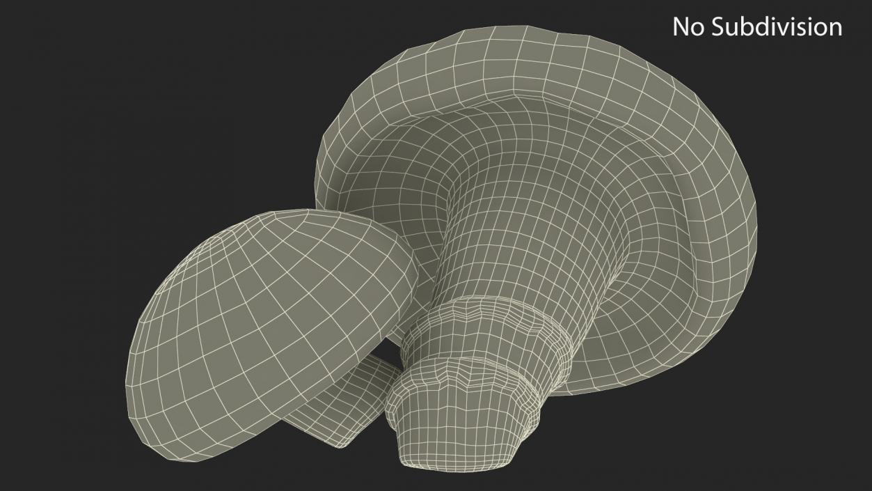 3D model Shiitake