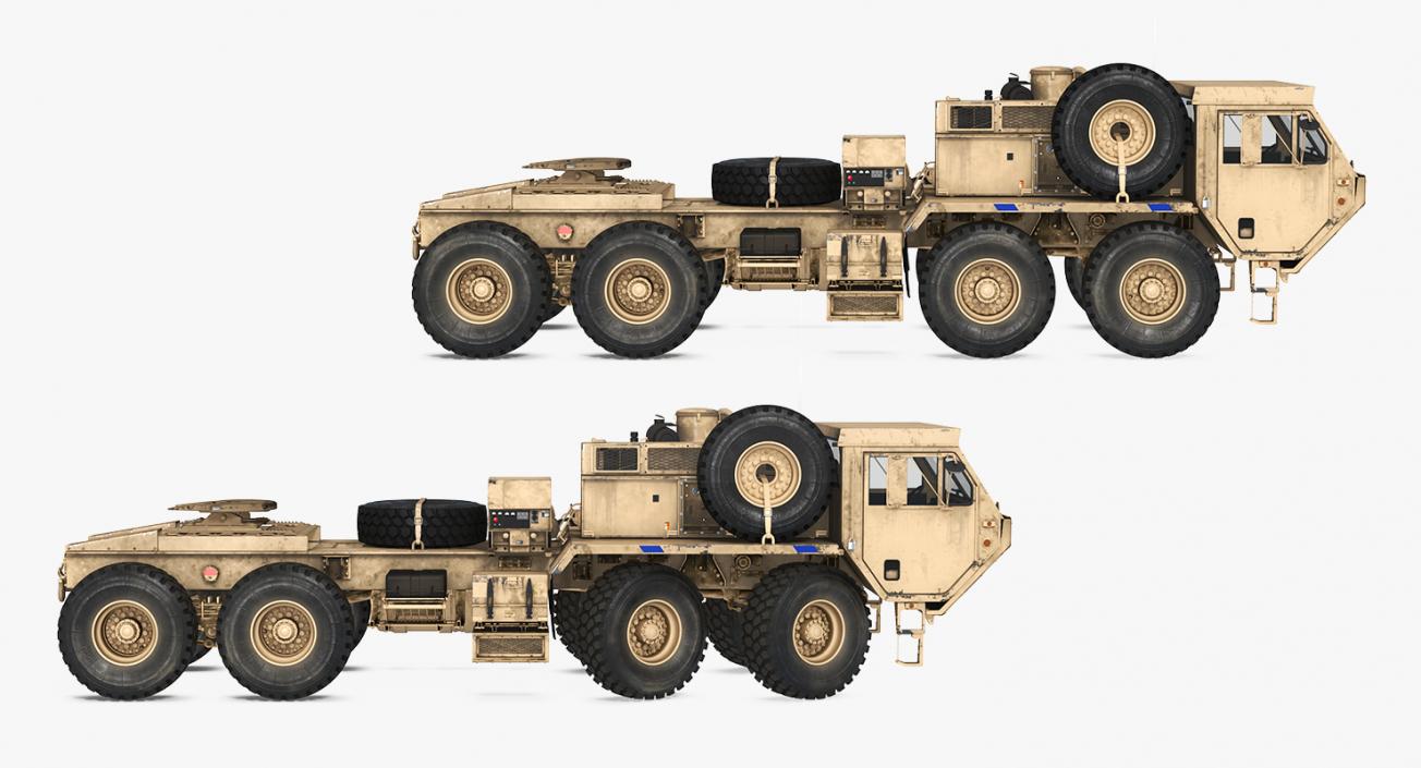 3D model Military Truck Oshkosh HEMTT M985 Sand Rigged