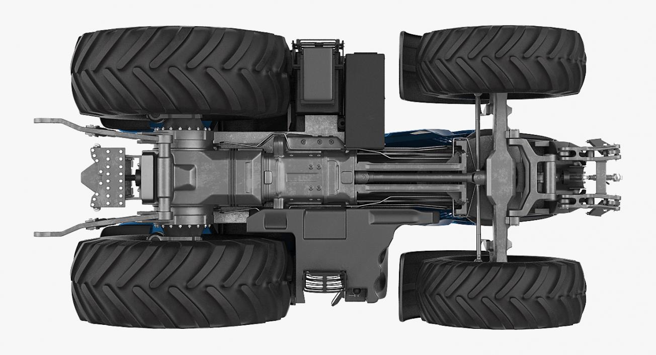 3D model New Tractor Generic Rigged for Maya