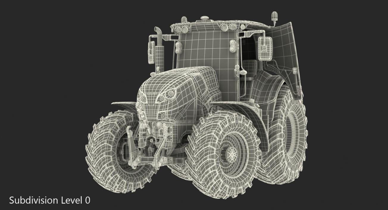 3D model New Tractor Generic Rigged for Maya