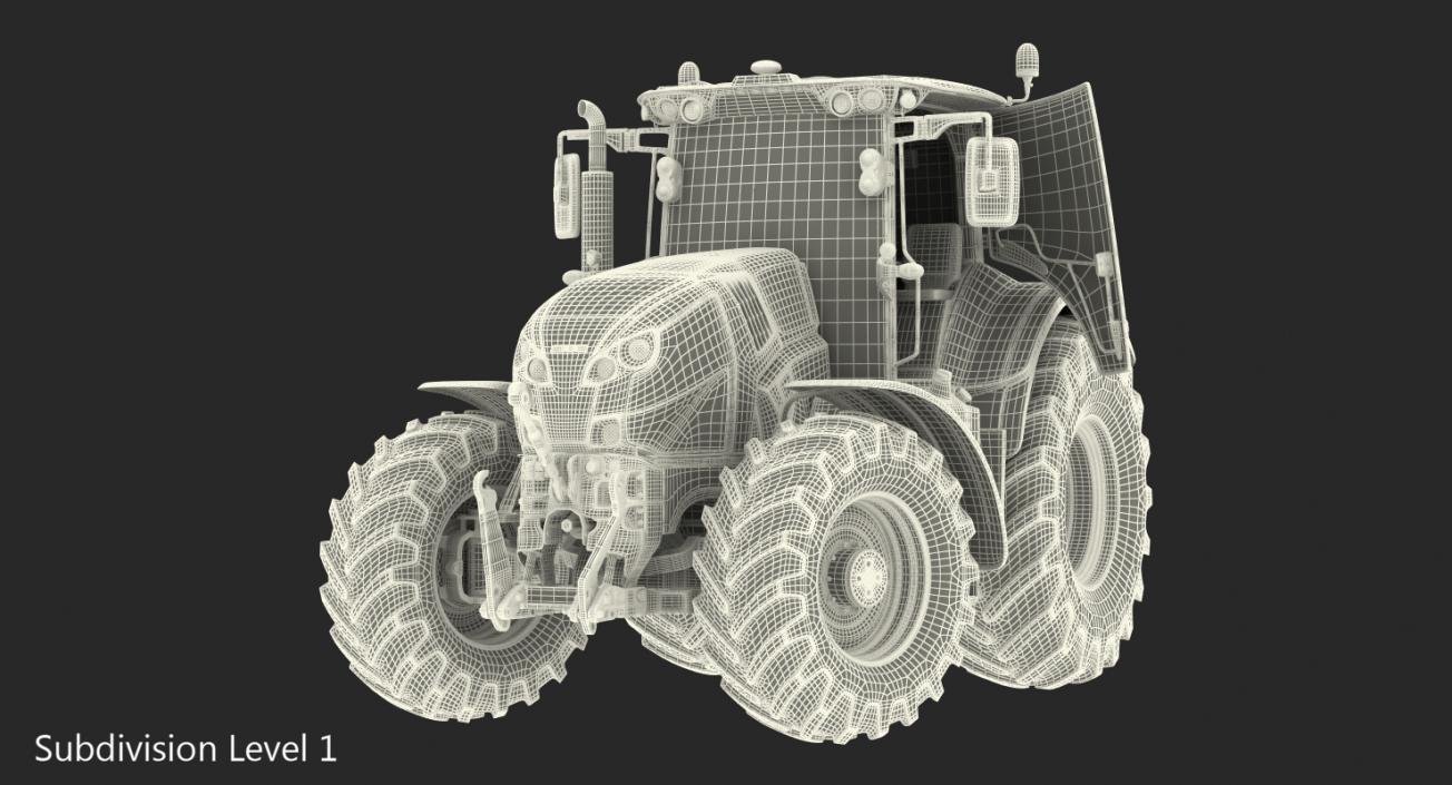 3D model New Tractor Generic Rigged for Maya