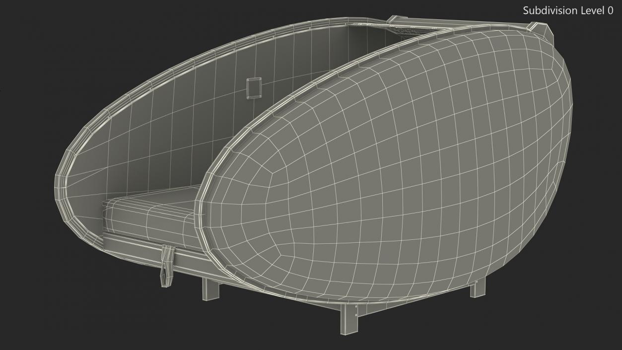 3D IGA Sleepod Rigged model