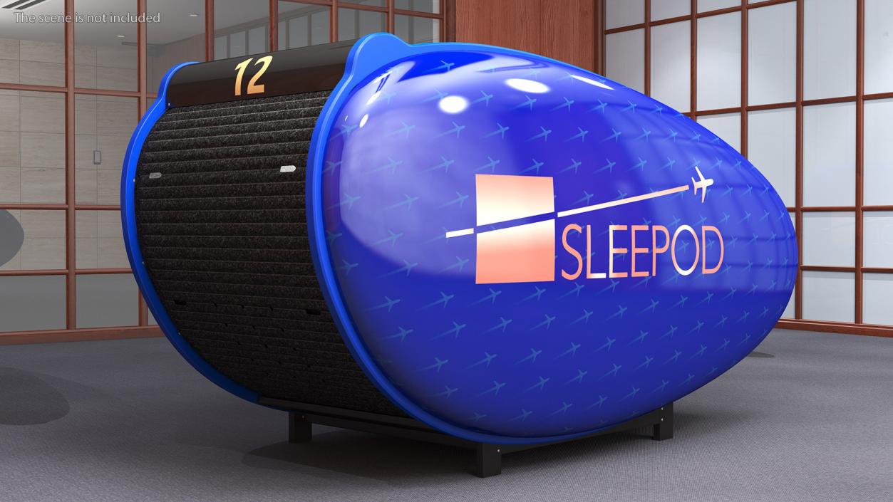 3D IGA Sleepod Rigged model