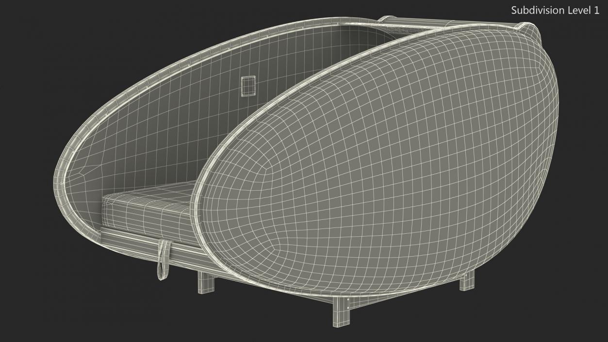 3D IGA Sleepod Rigged model