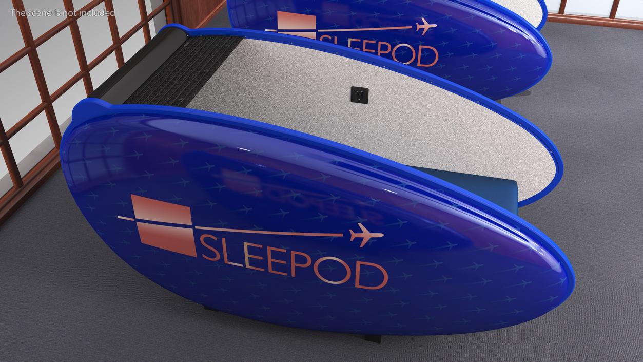 3D IGA Sleepod Rigged model