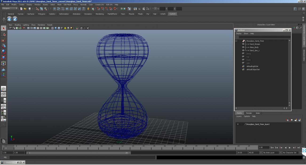 3D model Hourglass Sand Timer