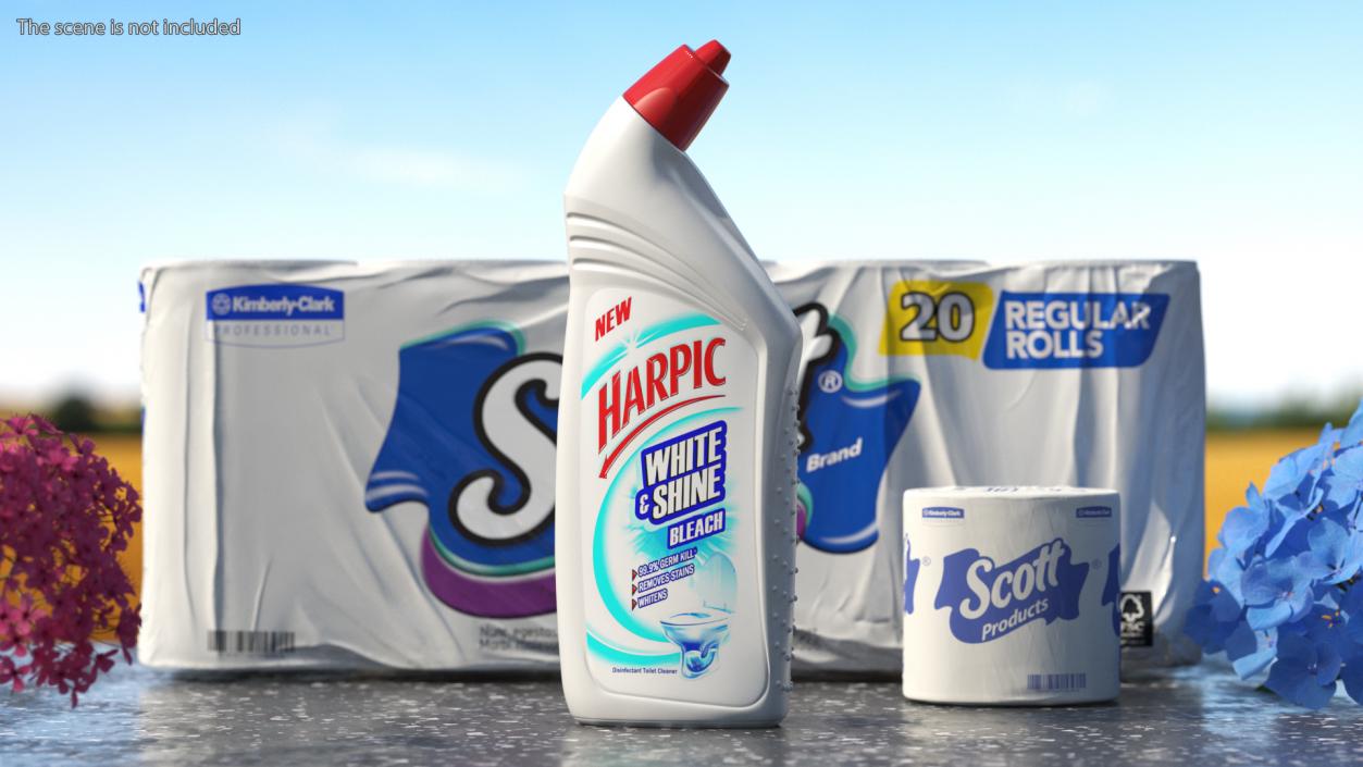 Harpic White Toilet Cleaner 3D