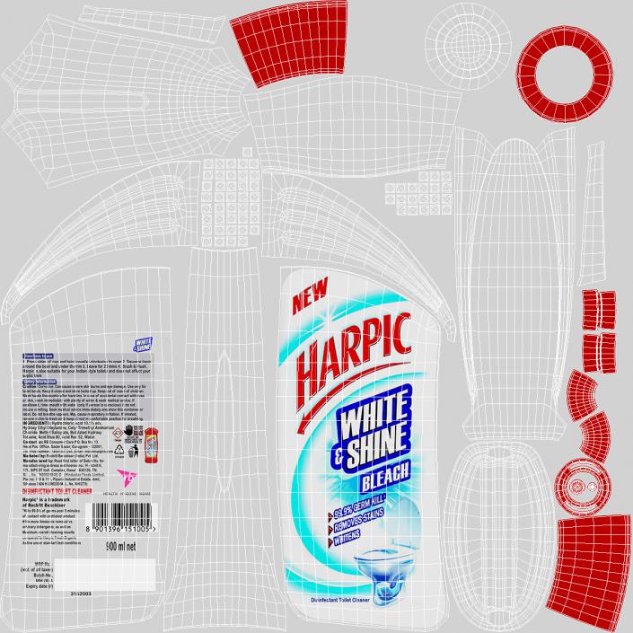 Harpic White Toilet Cleaner 3D