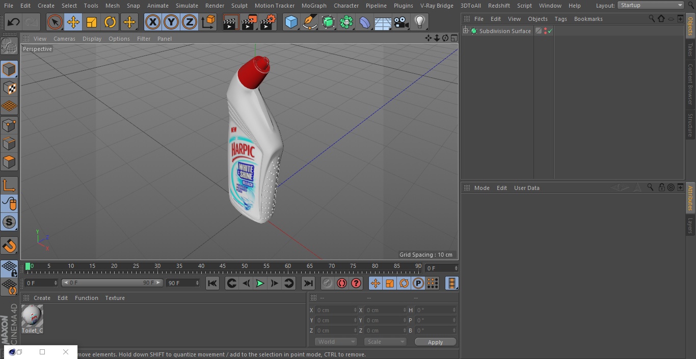 Harpic White Toilet Cleaner 3D