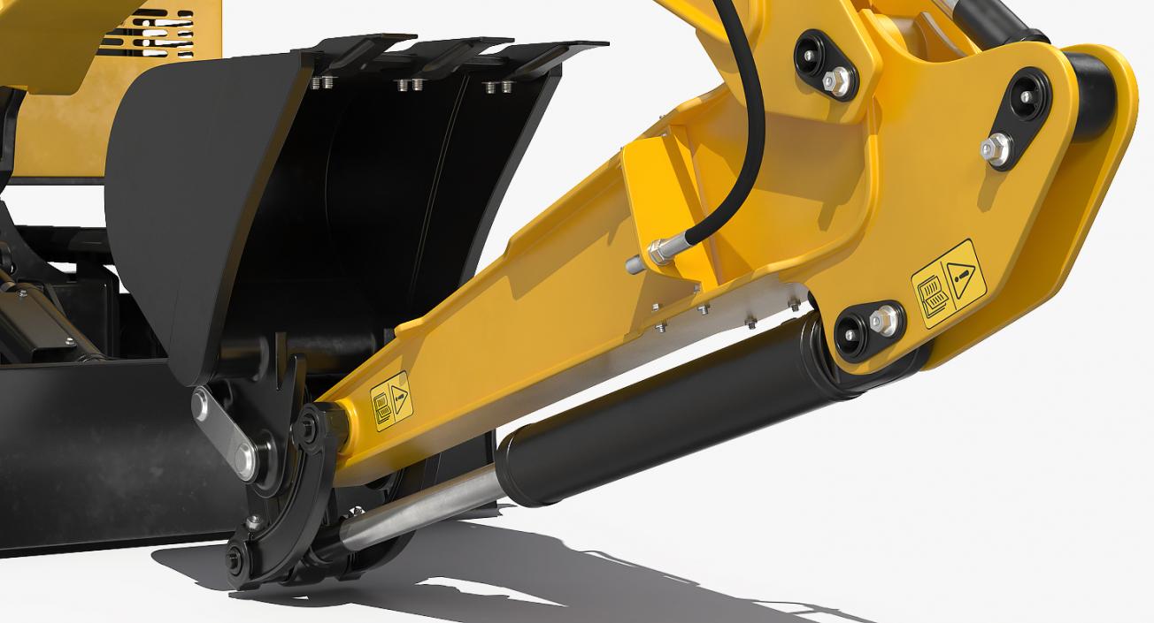 Clean Mini Excavator JCB 18Z1 3D model