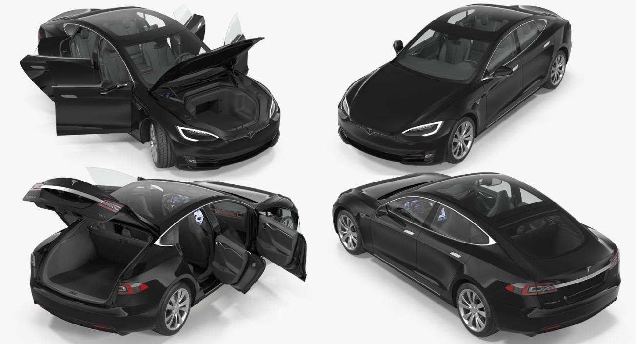 3D model Tesla Rigged Cars 3D Models Collection 5