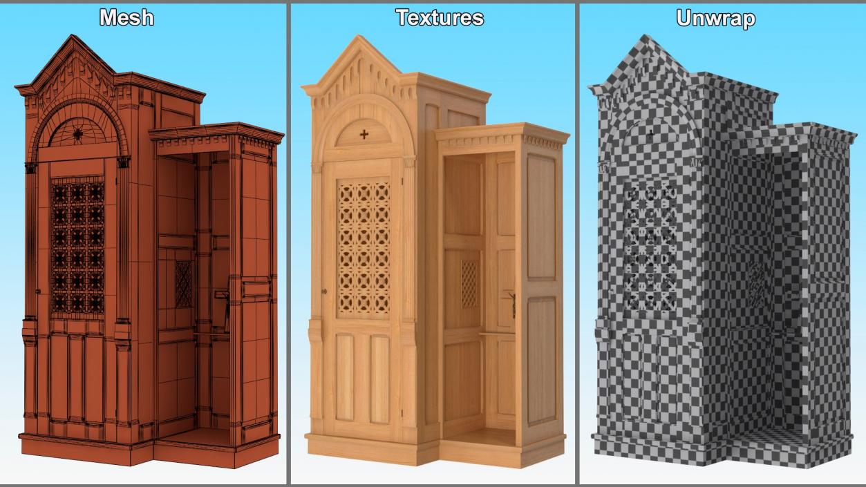 Confessional Traditional Accessories Collection 3D