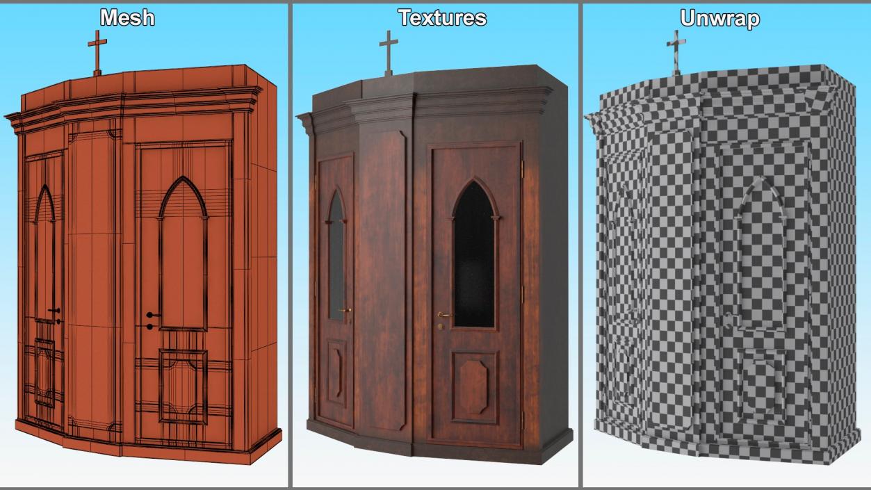 Confessional Traditional Accessories Collection 3D