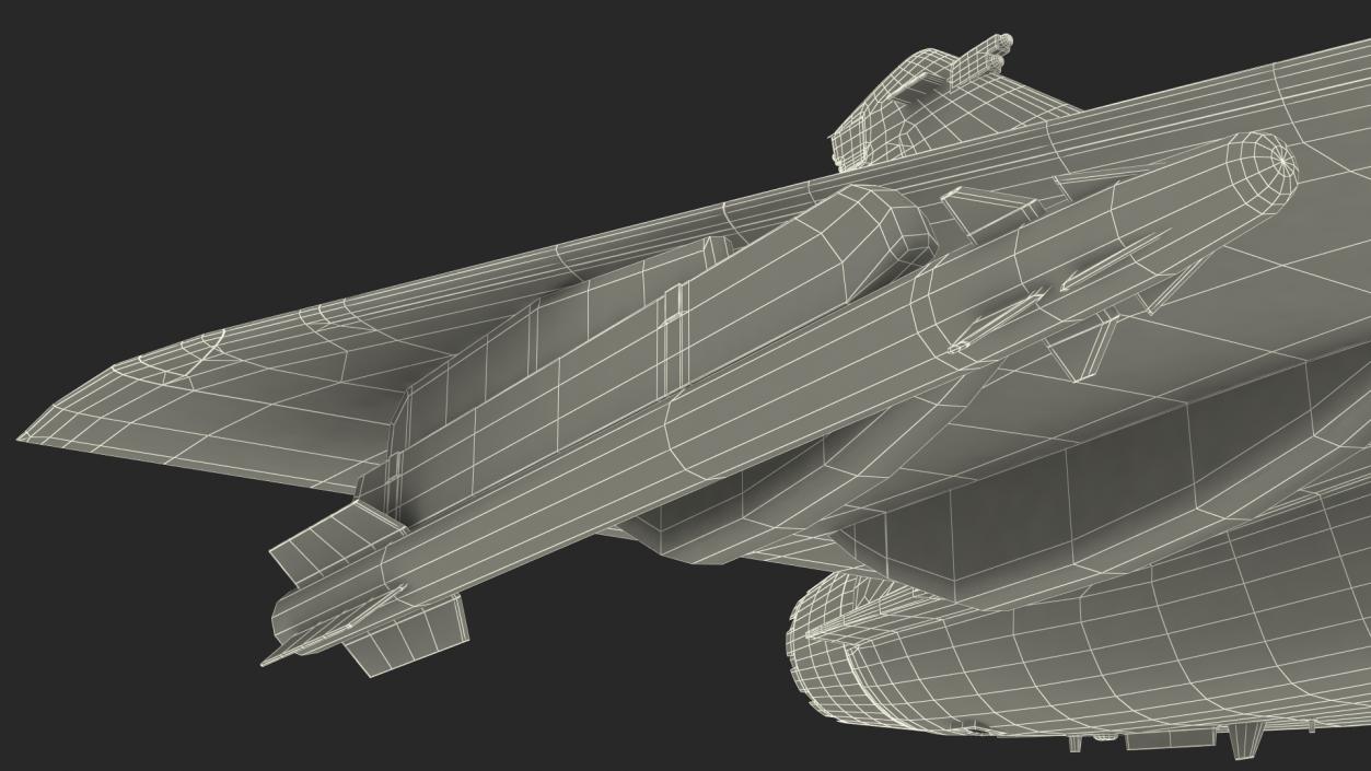 3D model HAL Tejas Multirole Light Fighter Rigged