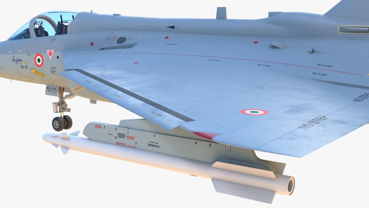 3D model HAL Tejas Multirole Light Fighter Rigged