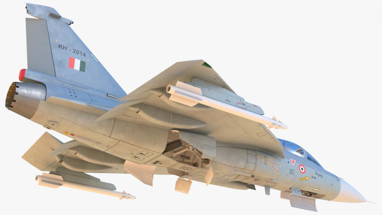 3D model HAL Tejas Multirole Light Fighter Rigged