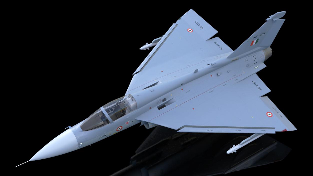 3D model HAL Tejas Multirole Light Fighter Rigged