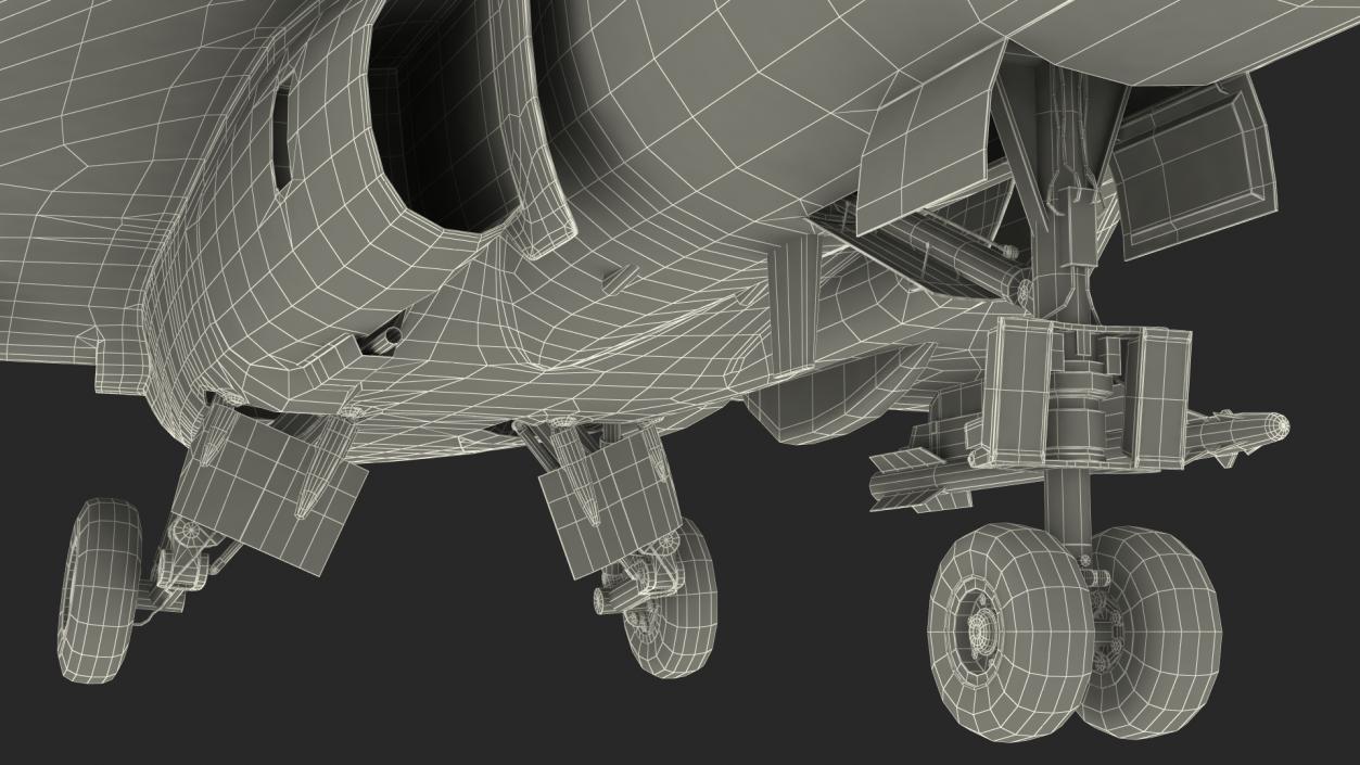 3D model HAL Tejas Multirole Light Fighter Rigged