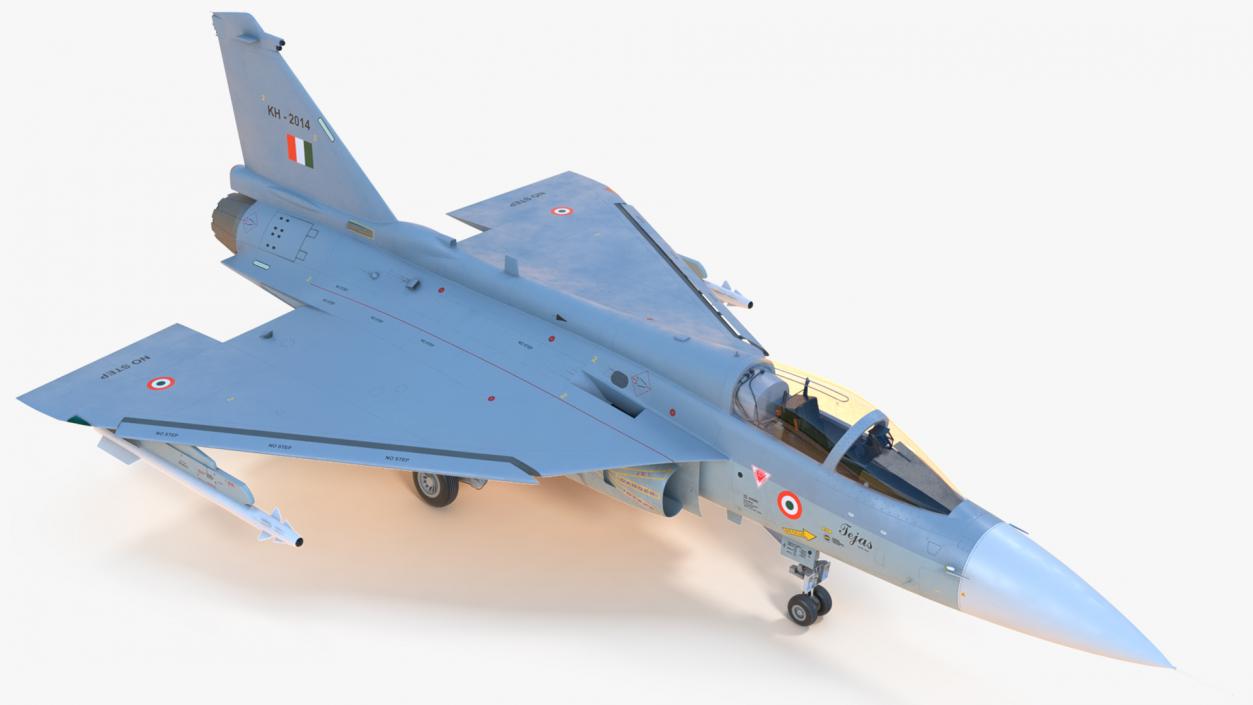 3D model HAL Tejas Multirole Light Fighter Rigged