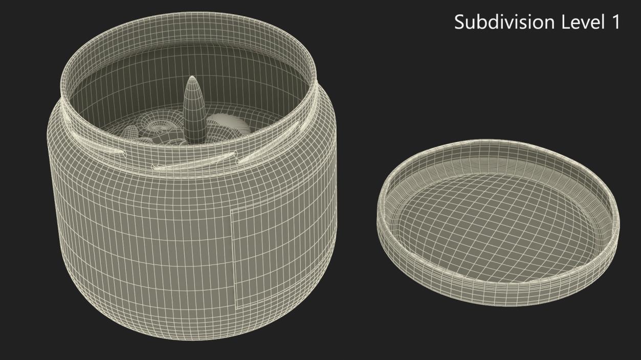 Jar Candle ReStory Fire Burns with Cover 2 3D