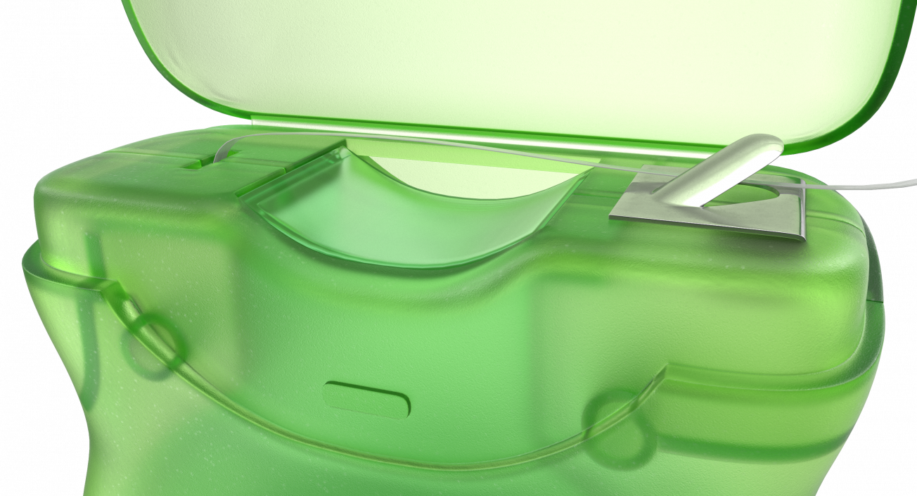 Opened Dental Floss 3D model