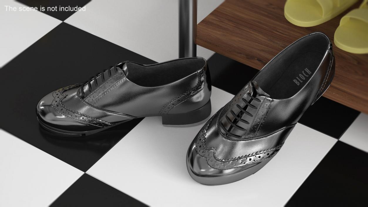 3D model Black Tap Shoes