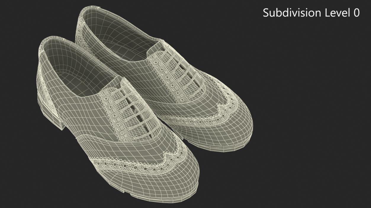 3D model Black Tap Shoes