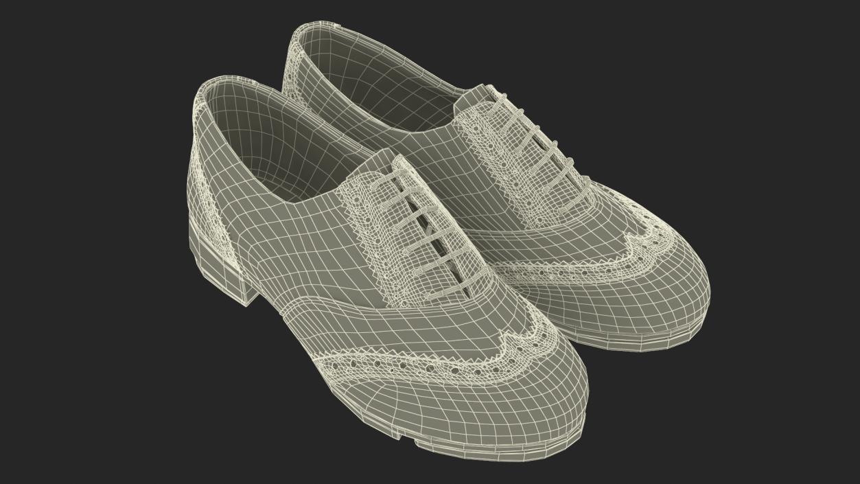 3D model Black Tap Shoes