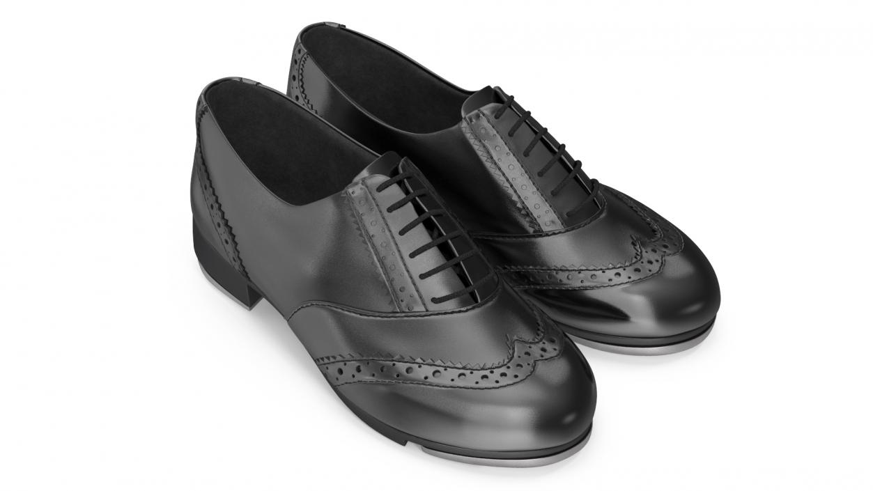 3D model Black Tap Shoes