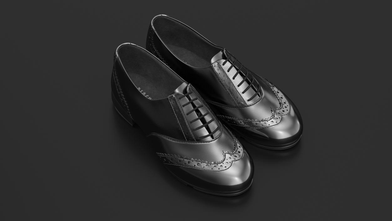 3D model Black Tap Shoes